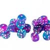 25 Count Pack of 12mm D6 Dice - Matching Collection of 6 Sided Dice with Pips (Royal Blend) view 2