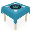 Generic Mahjong with Instructions - Mahjong Tablecloth Size 55 x 55, Mahjong with Rules, Turquoise Mahjong Game Tablecloth, Blue view 2