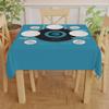 Generic Mahjong with Instructions - Mahjong Tablecloth Size 55 x 55, Mahjong with Rules, Turquoise Mahjong Game Tablecloth, Blue view 4