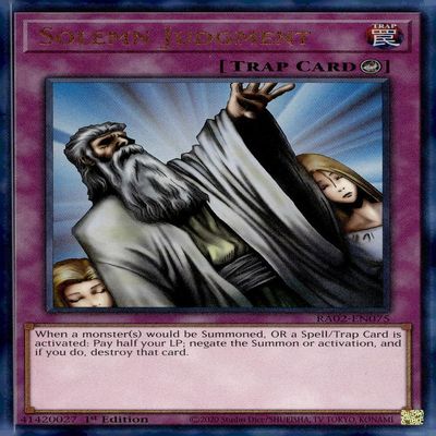 Solemn Judgment (PUR) - RA02-EN075 - Prismatic Ultimate Rare - 1st Edition