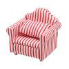 1:12 Scale Miniature Sofa Dollhouse Sofa Couch Ornament Armchair Mini Furniture Miniature Couch for Crafts Dollhouse Armchair Decor view 1
