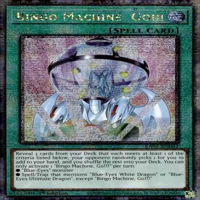 YU-GI-OH! Bingo Machine, Go!!! (Quarter Century Secret Rare) - RA02-EN062 - Quarter Century Secret Rare - 1st Edition