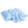 Atiksh Beddings Pack of 2 Toddler Travel Pillow Cases 100% Soft Egyptian Cotton, 600 Thread Count with Zipper Closure for Small Travel Pillowcase 12x16 inch, Light Blue view 1