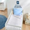 Atiksh Beddings Pack of 2 Toddler Travel Pillow Cases 100% Soft Egyptian Cotton, 600 Thread Count with Zipper Closure for Small Travel Pillowcase 12x16 inch, Light Blue view 3