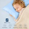 Atiksh Beddings Pack of 2 Toddler Travel Pillow Cases 100% Soft Egyptian Cotton, 600 Thread Count with Zipper Closure for Small Travel Pillowcase 12x16 inch, Light Blue view 4