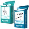 2 Pack - Bodyweight & Yoga Pose Exercise Cards - Fitness Workout Playing Cards view 1