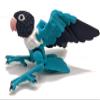 3D Printed Lovebird - Articulated Fidget Figurine (Blue Masked Lovebird, Large) view 1
