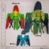 3D Printed Lovebird - Articulated Fidget Figurine (Blue Masked Lovebird, Large) view 2
