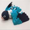 3D Printed Lovebird - Articulated Fidget Figurine (Blue Masked Lovebird, Large) view 4