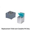 Barbie Replacement Part 3-in-1 DreamCamper Vehicle Playset - GHL93, Toilet and Campfire Pit view 2