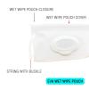 Baby Wet Wipes Pouches, 4 Pcs Baby Wet Wipes Dispensers, Travel Wet Wipes Bags Cases, Reusable Refillable Portable Wipe Carrying Pouches for Baby Adult Teenager view 2