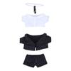 niannyyhouse 10cm 20cm Plush Doll Clothes Coat Shirt Tie Pants Suit Stuffed Toy Dressup Gift (Black 10cm) view 1