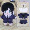 niannyyhouse 10cm 20cm Plush Doll Clothes Coat Shirt Tie Pants Suit Stuffed Toy Dressup Gift (Black 10cm) view 4