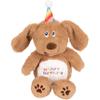 CASAGOOD 8 Inch Beige Dog Stuffed Animals Happy Birthday Dog Soft Apricot Dog Plush Toys Stuffed Doggie Plushies Animal Beige Dog Plush Doll Animal Toy for Kids & Lovers view 2