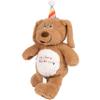 CASAGOOD 8 Inch Beige Dog Stuffed Animals Happy Birthday Dog Soft Apricot Dog Plush Toys Stuffed Doggie Plushies Animal Beige Dog Plush Doll Animal Toy for Kids & Lovers view 3