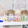 niannyyhouse 10cm~15cm Plush Doll Clothes Short Vest T-Shirt Pants Soft Stuffed Plush Toy Dress Up Gift (Pink) view 4