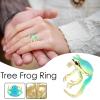 - Ear Cuff Earrings, Resin Open Rings, Tree Frog Ear Cuffs Made of Resin - Adjustable, Fun, Cute Animal Finger Ring for Kids, Girls, Siehe Beschreibung, Metal, see description view 2