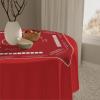 Mahjong with Instructions - Mahjong Tablecloth Size 55 x 55, Mahjong with Rules, Solid Color Variations (Red New) view 2