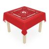 Mahjong with Instructions - Mahjong Tablecloth Size 55 x 55, Mahjong with Rules, Solid Color Variations (Red New) view 3