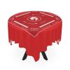 Mahjong with Instructions - Mahjong Tablecloth Size 55 x 55, Mahjong with Rules, Solid Color Variations (Red New) view 4