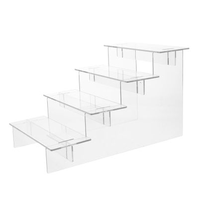 KICHOUSE Desktop Acrylic Display Riser Stand Perfume Organizer for Dolls Figures Elegant Storage for Home Party Displays