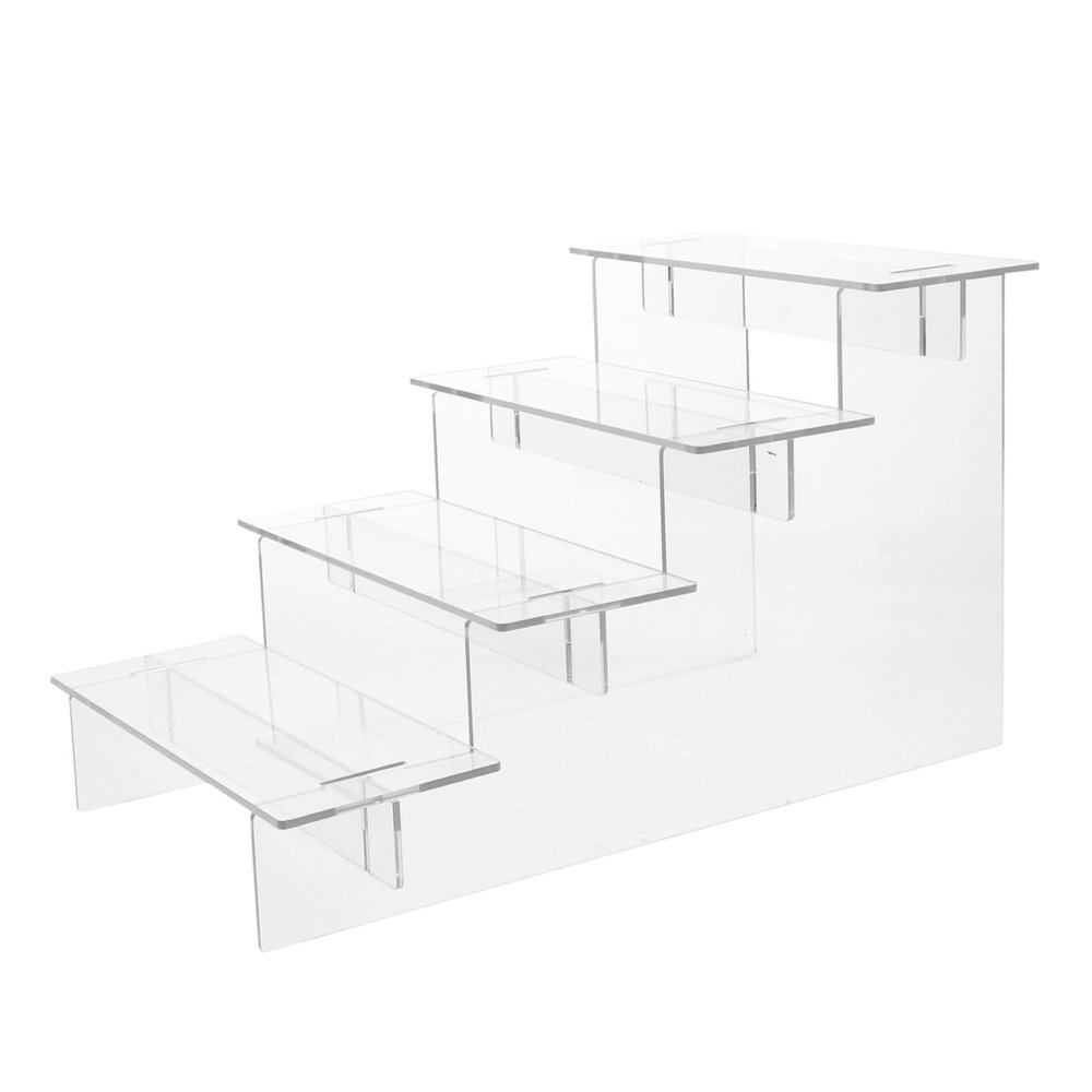 KICHOUSE Desktop Acrylic Display Riser Stand Perfume Organizer for Dolls Figures Elegant Storage for Home Party Displays
