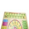 ZIF Wooden All in One Multifunctional Learning Teaching Clock Board | Clock, Calendar, Days, Months, Weather, Seasons | Learning Board for Kids with Pins, To97689y view 4