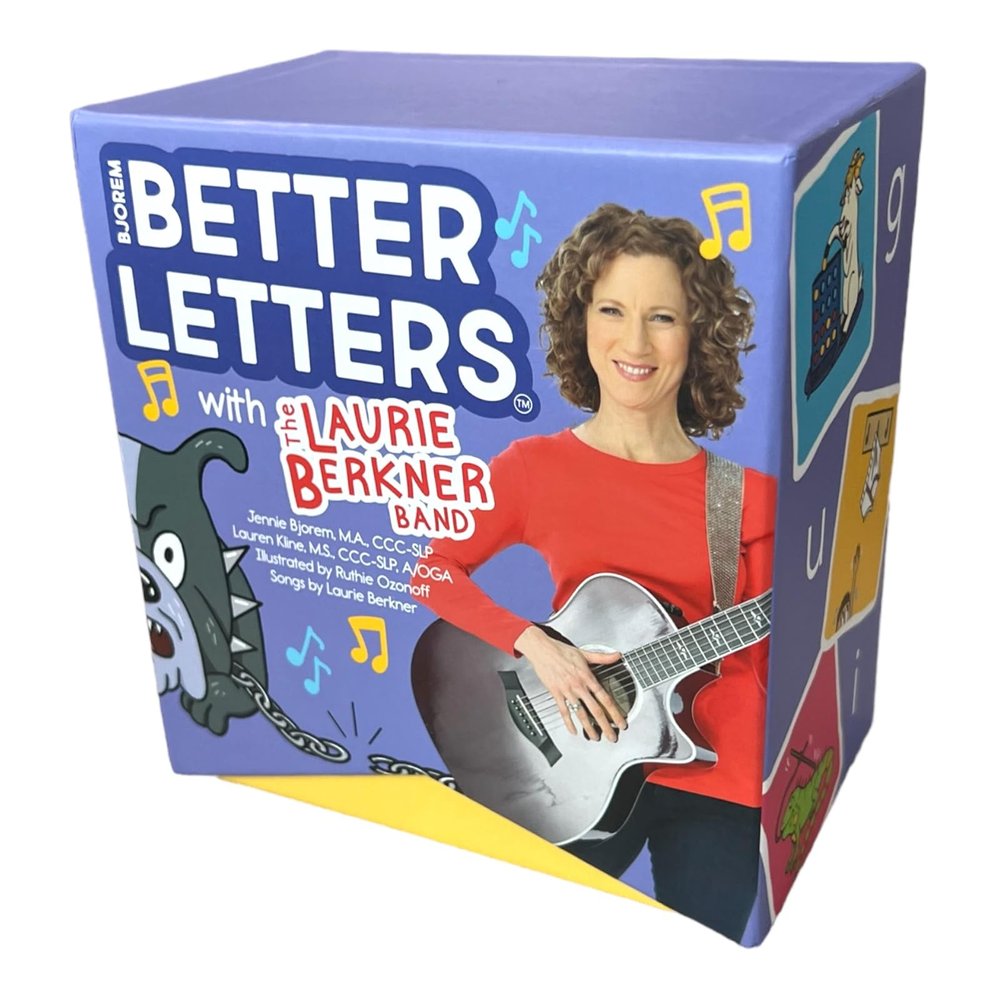 Bjorem Better Letters and The Laurie Berkner Band ABCs Card Deck, Learn Letters and Sounds paired with Laurie Berkner's 6 Better Letters Songs, Educational Learning Alphabet Songs and Flash Cards