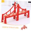 ibasenice Replacement Train Track Bridge Model for Install Suspension Bridge with Smooth Surface for Imaginative Play Compatible view 3