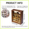 iiecreate Building Kit with Model Building Blocks DIY Dollhouse Miniature SmallAssembled Mini House Model(Building Block Town) view 4