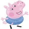 Anagram Peppa and George 5th Birthday Party Supplies Pig Foil Balloon Bouquet Decorations, BQ_4285 view 3