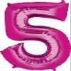 Anagram Peppa and George 5th Birthday Party Supplies Pig Foil Balloon Bouquet Decorations, BQ_4285 view 4