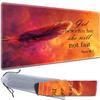 HTTYYTRYT for MTG Playmat Non-Slip Rubber Play Mat with Storage Bag Combination, Ideal for Card Game Lovers TCG Play Mat, Feather Psalm46:5 view 1