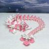 3D Printed Orchid Dragon, 12" Articulated White and Pink Orchid Dragon, Home Decor, Executive Desk Toys,Fidget Toys for Autism/ADHD D039-DR view 1