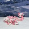3D Printed Orchid Dragon, 12" Articulated White and Pink Orchid Dragon, Home Decor, Executive Desk Toys,Fidget Toys for Autism/ADHD D039-DR view 2