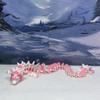 3D Printed Orchid Dragon, 12" Articulated White and Pink Orchid Dragon, Home Decor, Executive Desk Toys,Fidget Toys for Autism/ADHD D039-DR view 3
