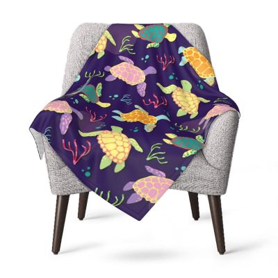 Baby Blanket for Boys Girls,Colorful Sea Turtles Pattern Soft Fleece Blanket Toddler Baby Newborn Blanket Swaddle Blanket Gifts 30 X 40 inches