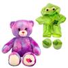 Amore The Bear with Frog Bathrobe & Slippers  Fits 14-18 Inch Stuffed Animals  Cute Outfit Set for Teddy Bears Dolls Plush Toys  Fun Dress Up Clothes for Stuffed Animal Accessories view 1