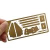 RC Model Boat Modified Brass Etched Sheet 1:25 Hall Anchor Etching Plate Board Thickness 0.8mm for DIY Ship Assembly Parts view 3