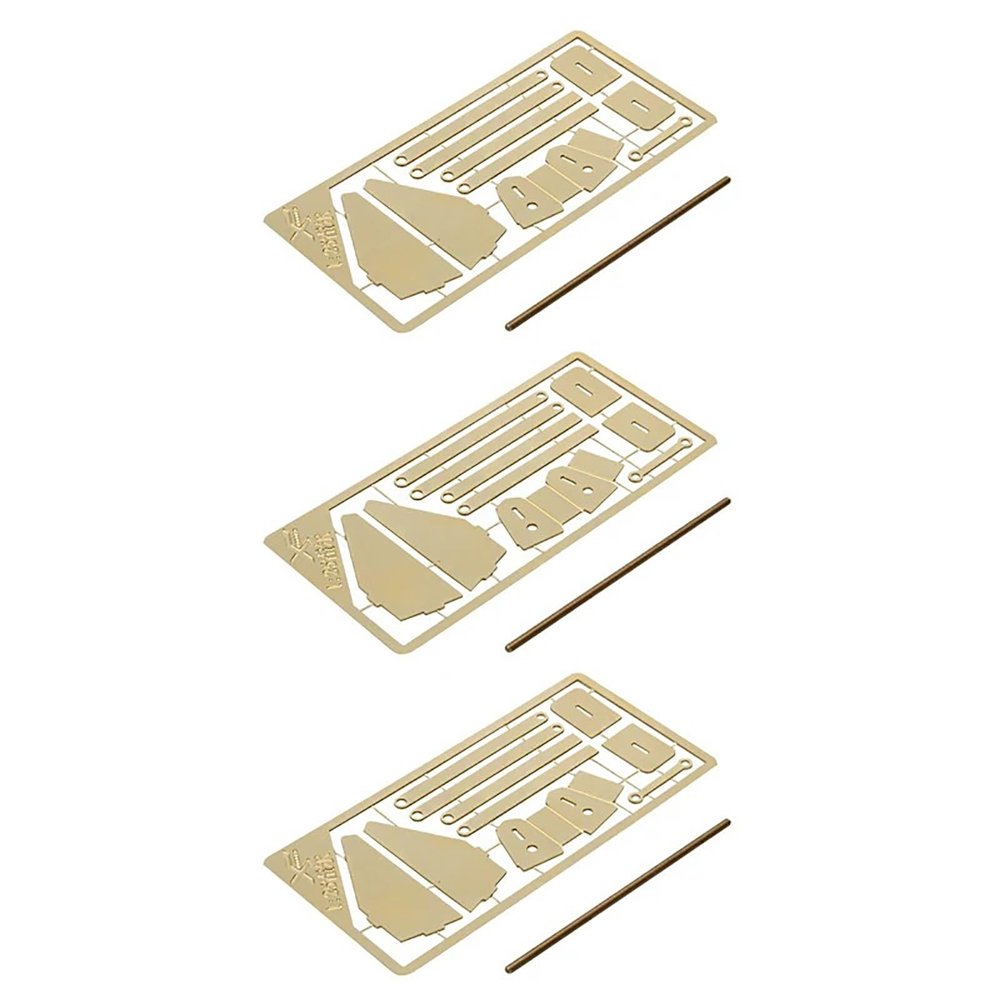 Model Boat Hall Anchor Etching 3Sets 1/25 Etching Sheet Brass Etched Parts DIY Handmade Accessories for Simulation RC Boat Decoration