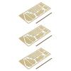 Model Boat Hall Anchor Etching 3Sets 1/25 Etching Sheet Brass Etched Parts DIY Handmade Accessories for Simulation RC Boat Decoration view 1