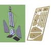 Model Boat Hall Anchor Etching 3Sets 1/25 Etching Sheet Brass Etched Parts DIY Handmade Accessories for Simulation RC Boat Decoration view 3