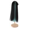 Zerodis Long Curly Doll Wig, High Temperature Fiber Doll Hair Wig Dual Color Scheme Authenticity Touch Doll Hair Toy for 7.3  8.3in Head Circumference Doll (Black Green) view 1