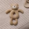 Burt's Bees Baby Unisex Infant Rattle Toy, Nursery Sensory Animal Plush Made with 100% Organic Cotton Shell and Polyester Fill, Sweet Bear, Bunny, or Dog Stuffed Animals for Babies view 3