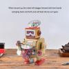 Keenso Wind Up Robot Toy, Hand Made Exquisite Retro Wind Up Robot Interesting Vintage Iron Clockwork Toy for Cafe Bar view 2