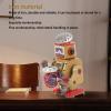 Keenso Wind Up Robot Toy, Hand Made Exquisite Retro Wind Up Robot Interesting Vintage Iron Clockwork Toy for Cafe Bar view 4