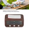 Professional Digital Chess Clock Portable Multifunctional Timer for Chess and Board Games, with Audible Alarm Function, Wood Appearance view 3