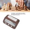 Professional Digital Chess Clock Portable Multifunctional Timer for Chess and Board Games, with Audible Alarm Function, Wood Appearance view 4