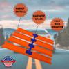 Lane Connectors Compatible with Hot Wheels | 2, 3, or 4 Lane Connectors to Create Epic Racetracks | Join Lanes Together for Ultimate Racing | Made in USA (Four Lane, 1-Pack) view 4
