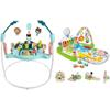 Fisher-Price Baby Bouncer Jumperoo Activity Center with Music Lights Sounds & Maracas Kick & Play Piano Gym 5 Toys view 1